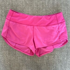 Pink Speed Up Low-Rise Lined Short 2.5"